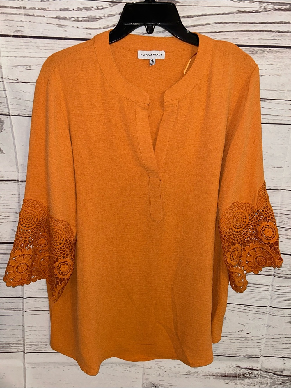 Runway Ready Orange Shirt
